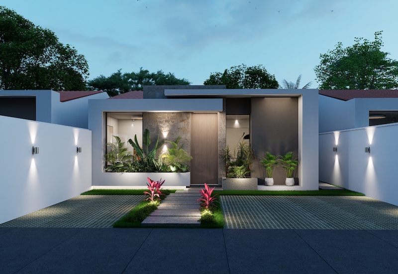 Render de fachada — Proyecto Amanda